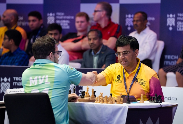 Vidit Gujrathi draws with Richard Rapport, in joint third place; Magnus  Carlsen in lead