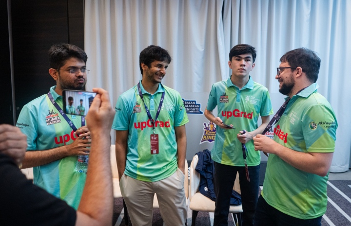 ChessBase India on Instagram: Tech Mahindra @officialglobalchessleague  Match 9 upGrad Mumba Master (@umumba ) - Chingari Gulf  Titans(@chingarigulftitans) : 1-1 (6-6) GM @swapnildhopade , Captain of  Chingari Gulf Titans opted for their