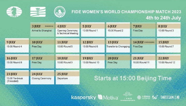 The match for Women's World Champion title: Celebration of China and Chess