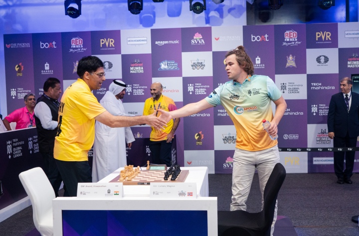 Vidit Gujrathi draws with Richard Rapport, in joint third place; Magnus  Carlsen in lead