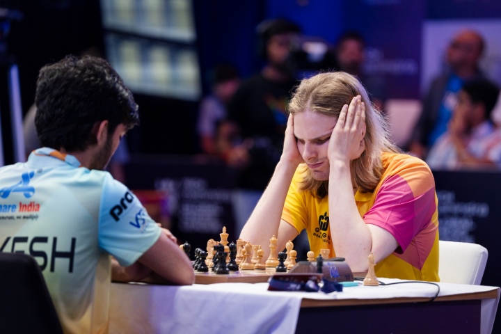 GCL Day 7: Carlsen wins an exquisite endgame against Anand