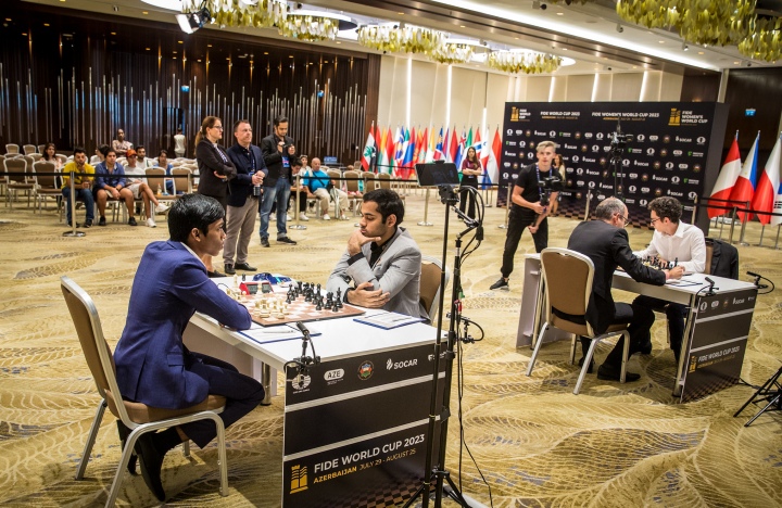 2023 Chess World Cup: Praggnanandhaa beats Erigaisi to qualify for