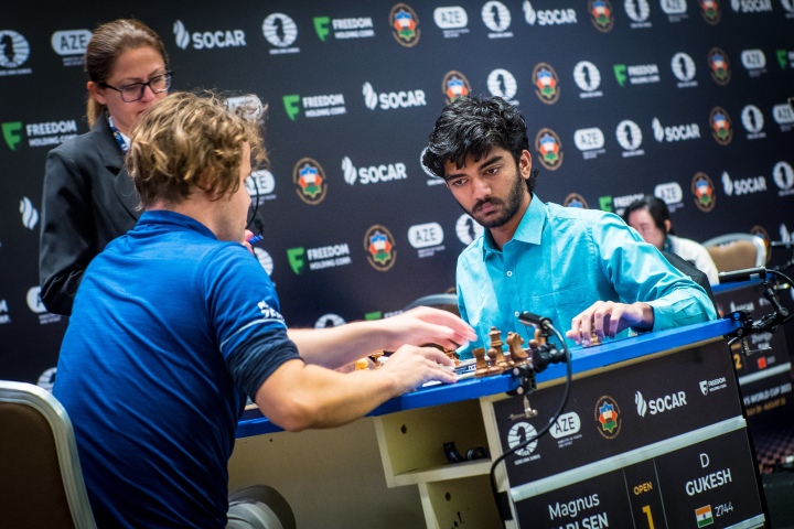 Chess World Cup 2023 Highlights: Arjun Erigaisi and Praggnanandhaa head to  tiebreak; Carlsen eliminates Gukesh; Vidit loses