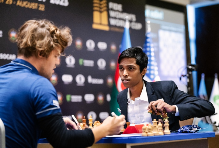 R Praggnanandhaa loses Chess World Cup final to Magnus Carlsen in tiebreak  match