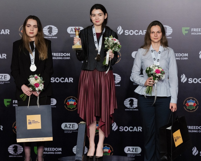 Goryachkina wins Women's World Cup