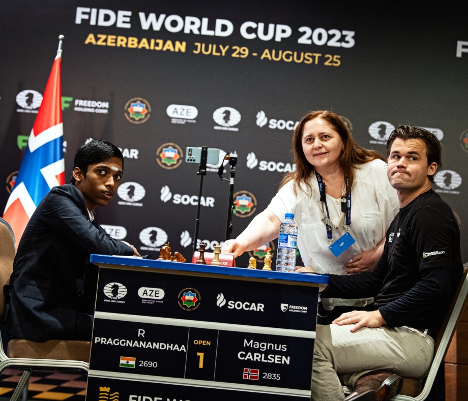 LIVE: Praggnanandhaa Vs Carlsen, World Chess Championship 2023 LIVE