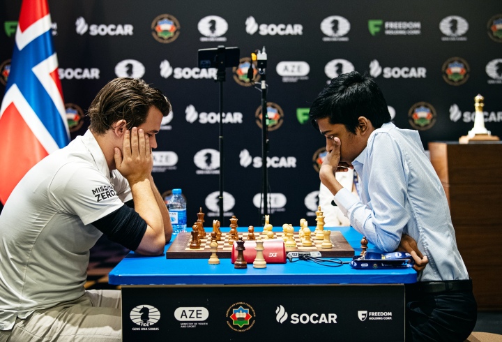 Magnus Carlsen clinches maiden World Cup win; Prag takes second with Caruana in third. 2