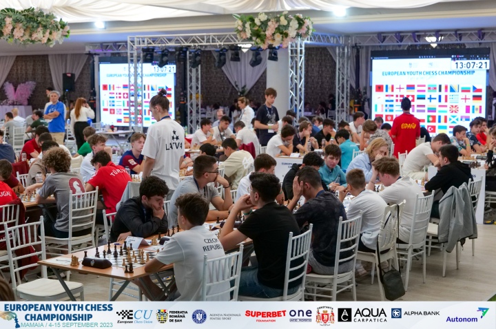 European Youth Chess Championship 2023 opened in Mamaia, Romania