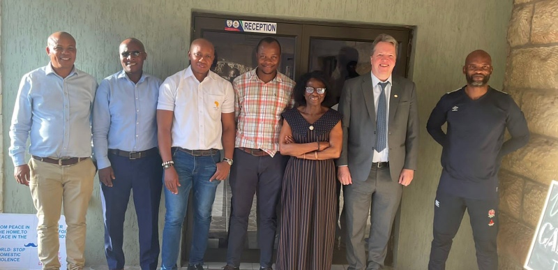 FIDE Development Director Nigel Short visits Lesotho
