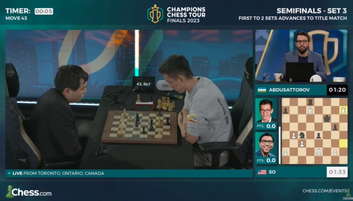 Champions Chess Tour FINALS 2023 - Dia 8 - GRANDE FINAL / Magnus CARLSEN x  Wesley SO 