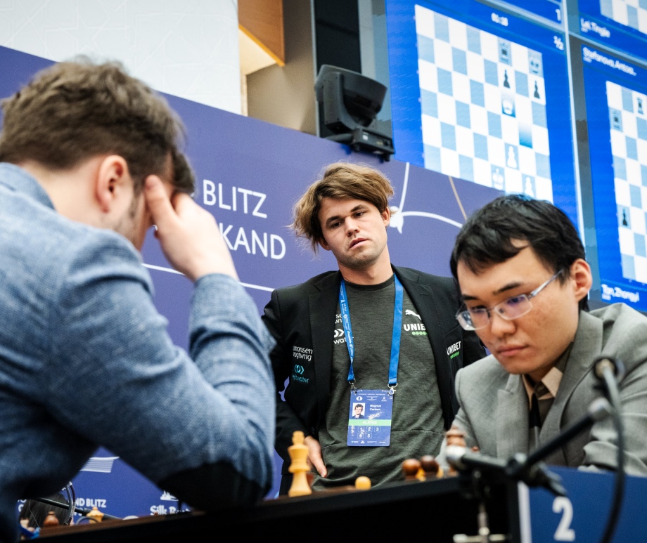 WRB 2023 Day 2: Carlsen, Yu, and Fedoseev lead Open; Bodnaruk shines in Women's Rapid