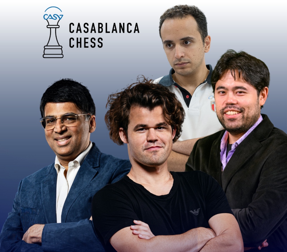 Carlsen, Nakamura, Anand, and Amin set for epic showdown in Casablanca