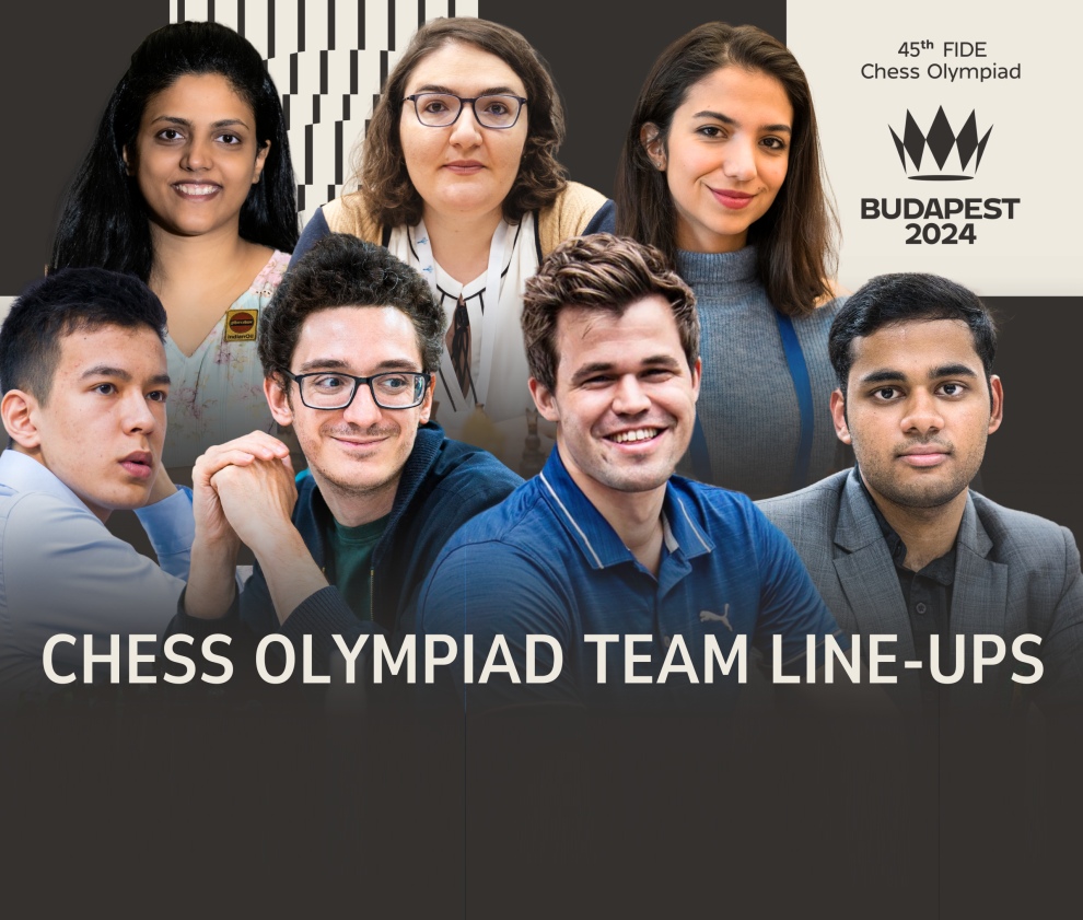Team lineups announced for record-breaking 45th Chess Olympiad in Budapest