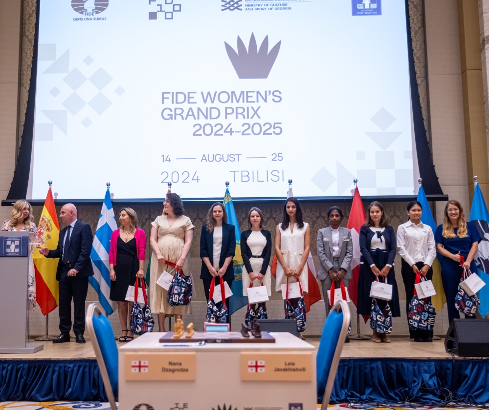 The first stage of the FIDE Women’s Grand Prix 2024-2025 starts in Tbilisi, Georgia