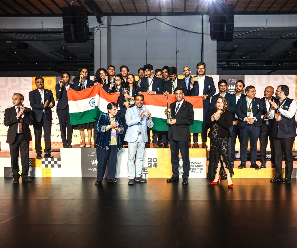 Triumphant moments: Celebrating the winners of 45th Chess Olympiad