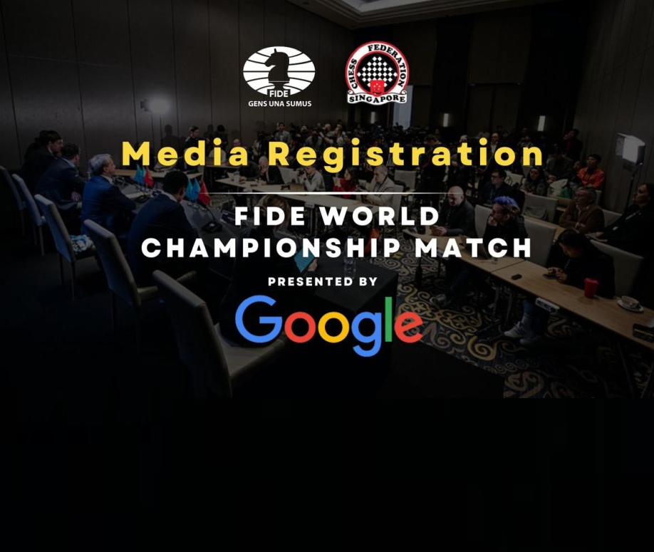 Media registration for FIDE World Chess Championship 2024 is open now