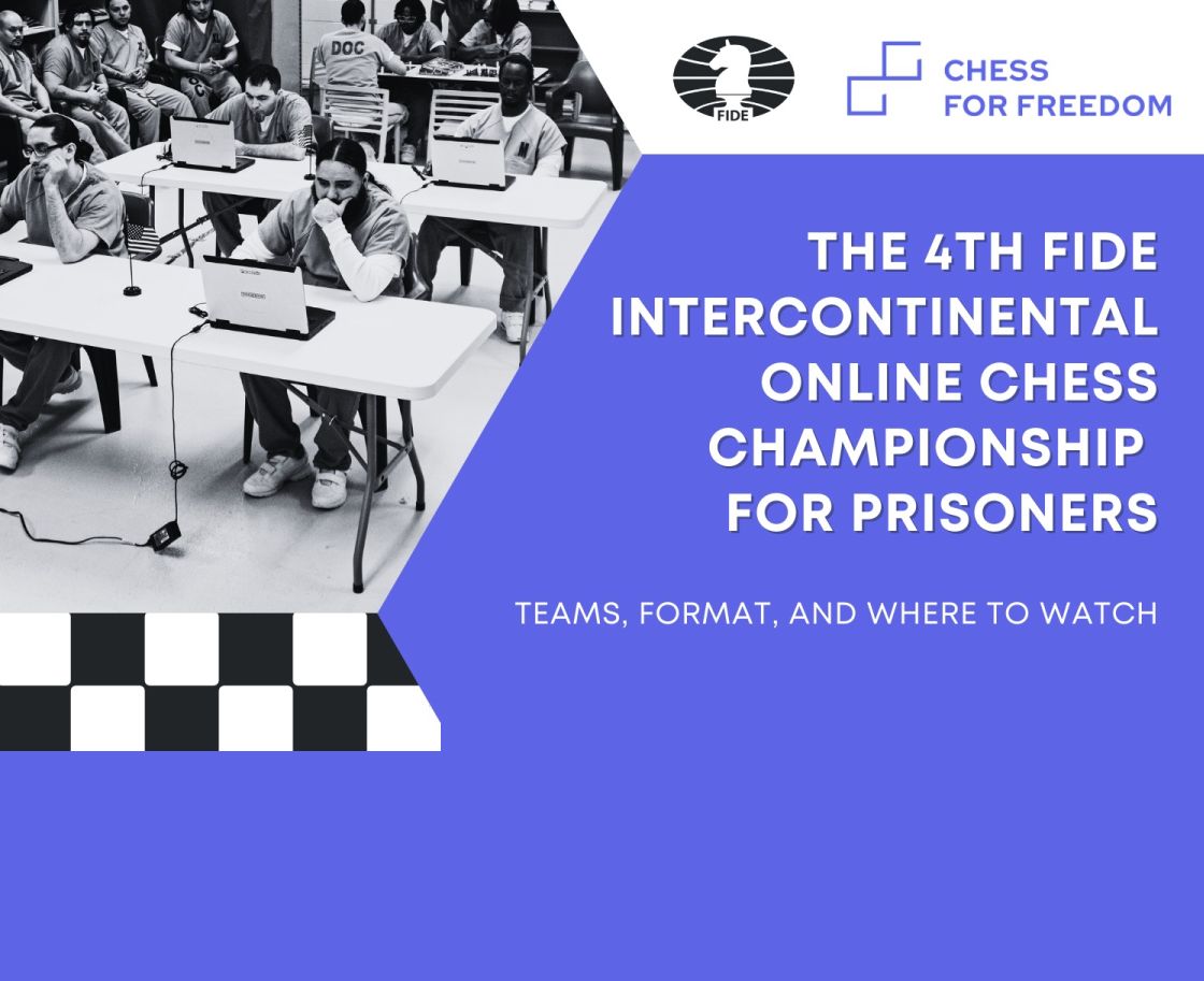 4th FIDE Intercontinental Online Chess Championship for Prisoners begins this week