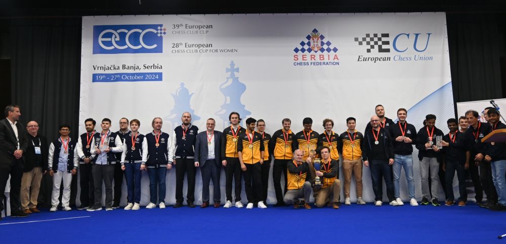 European Chess Club Cup: Novy Bor and TAJFUN SK Ljubljana win titles