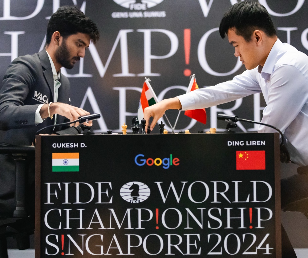 World Championship Game 7: Ding Liren escapes by the skin of his teeth