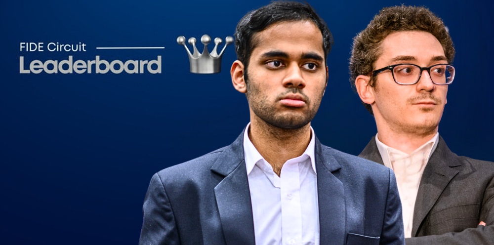 FIDE Circuit 2024: Erigaisi still in the lead, Caruana closes in