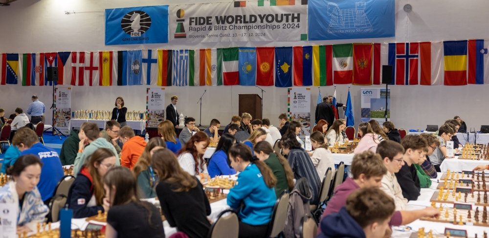 World Youth Rapid & Blitz Championship 2024 kicks off in Terme Čatež, Slovenia