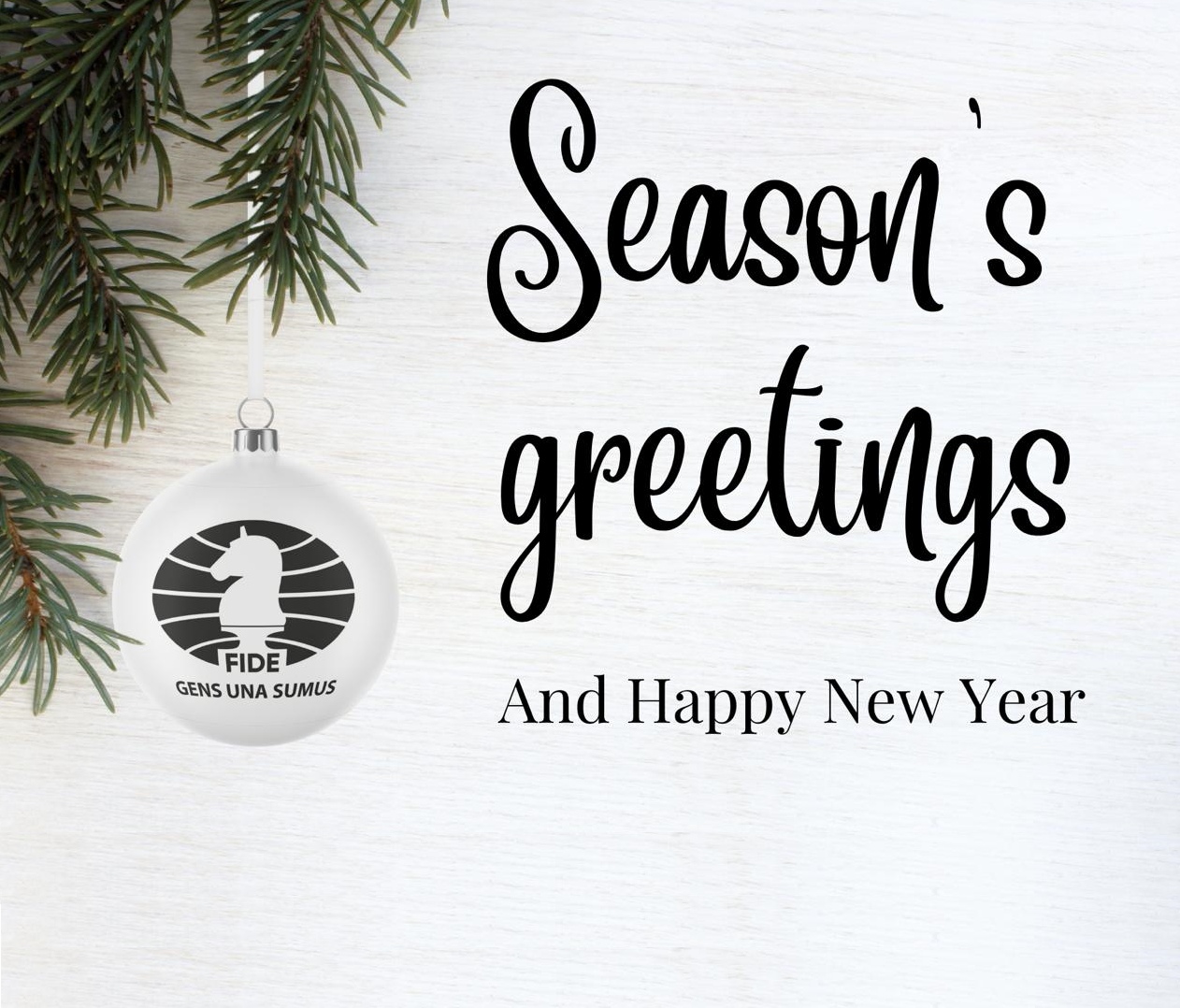 Season’s greetings from FIDE President