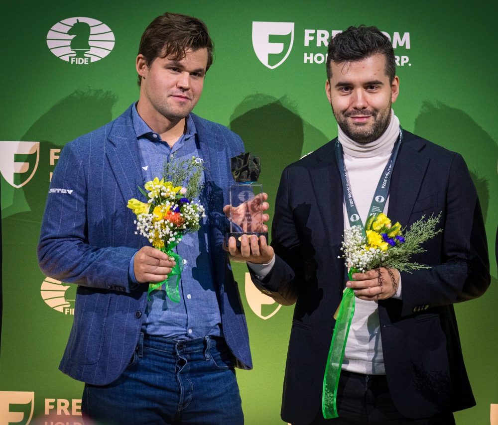 World Blitz Championship: Carlsen, Nepomniachtchi share gold; Ju Wenjun triumphs in Women’s Blitz