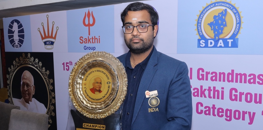 Iniyan wins 15th Chennai Open