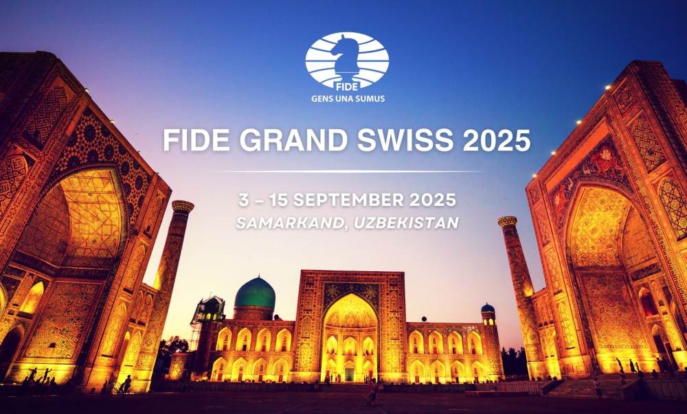 FIDE Grand Swiss 2025 to be held in Samarkand, Uzbekistan