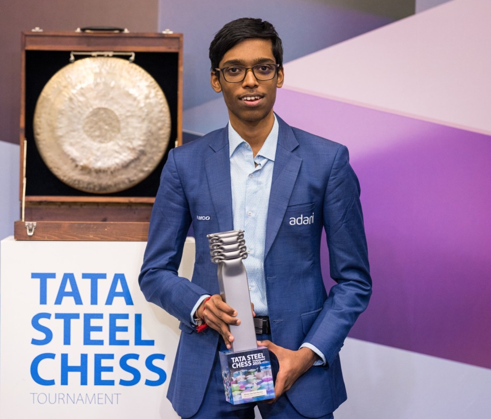 Praggnanandhaa R wins Tata Steel Masters 2025