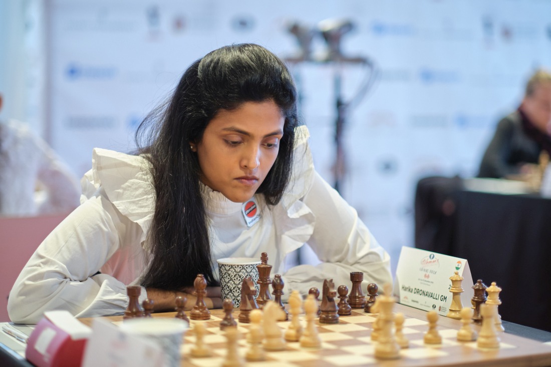 FIDE Women's Grand Prix: Harika Dronavalli starts campaign with a draw  against Swedish veteran Pia Cramling-Sports News , Firstpost