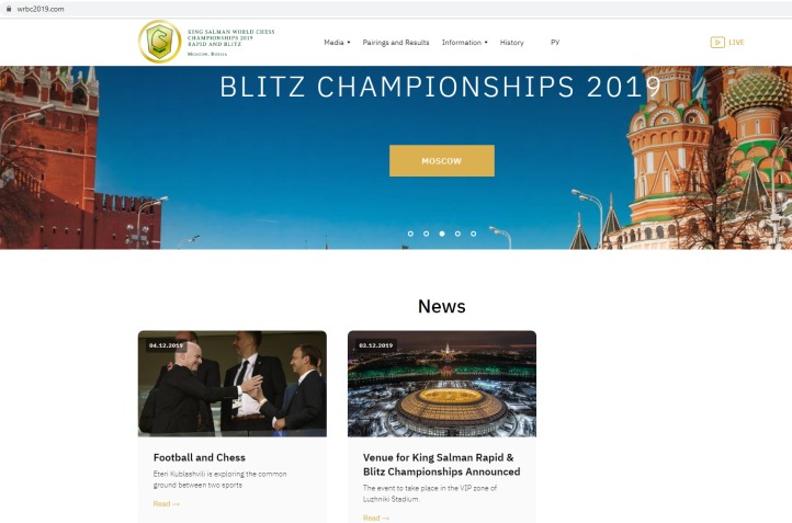 King Salman World Rapid and Blitz Chess Championships set to begin