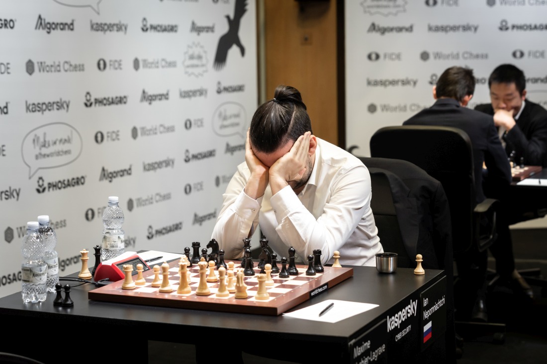 International Chess Federation on X: Ian Nepomniachtchi eliminated Maxime  Vachier-Lagrave and advances to the final of Jerusalem #GrandPrixFIDE! The  2nd classical game of their match finished in a draw. Nepomniachtchi needs  to