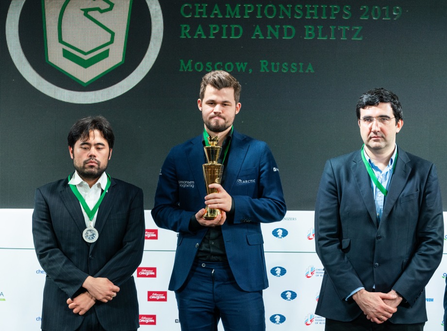 Alexander Grischuk of Russian wins the Open Blitz title of the