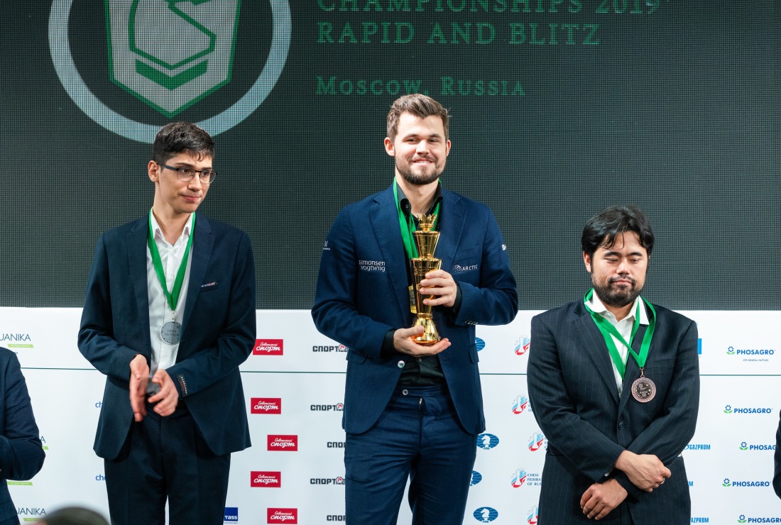 Magnus Carlsen and Kateryna Lagno are World Blitz Champions