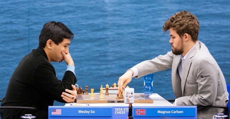 Tata Steel Chess 8: Carlsen beats Caruana