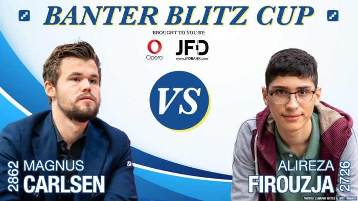 Alireza Firouzja defeats Magnus Carlsen in final of Banter Blitz Cup