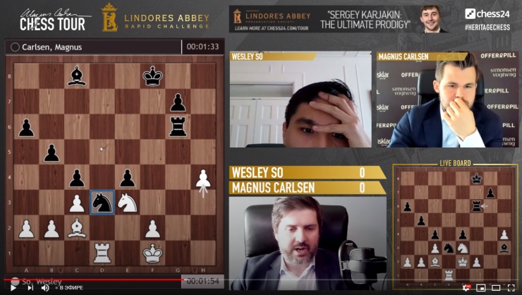 chess24 - Bassem Amin was lost in 13 moves against Magnus