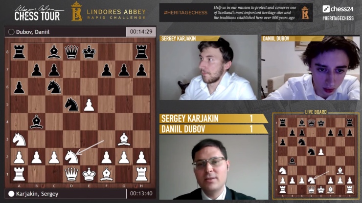 MCI 3: Carlsen top as Radjabov, Karjakin & Dubov miss out