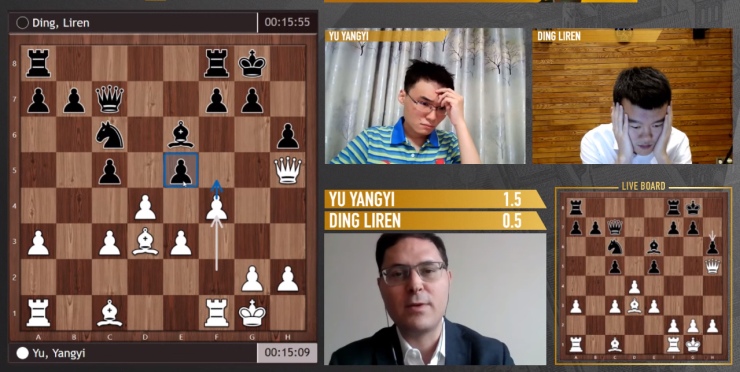 Ding Liren vs Ian Nepomniachtchi  FIDE Candidates 2021 - Remote