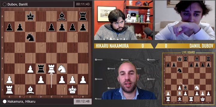 Dubov Reaches Lindores Abbey Final As Nakamura Levels Score Vs Carlsen 