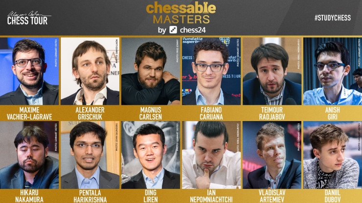 Palau Chess: (1883) MAGNUS CARLSEN LAUNCHES CHESSABLE MASTERS from June  20-July 5, 2020