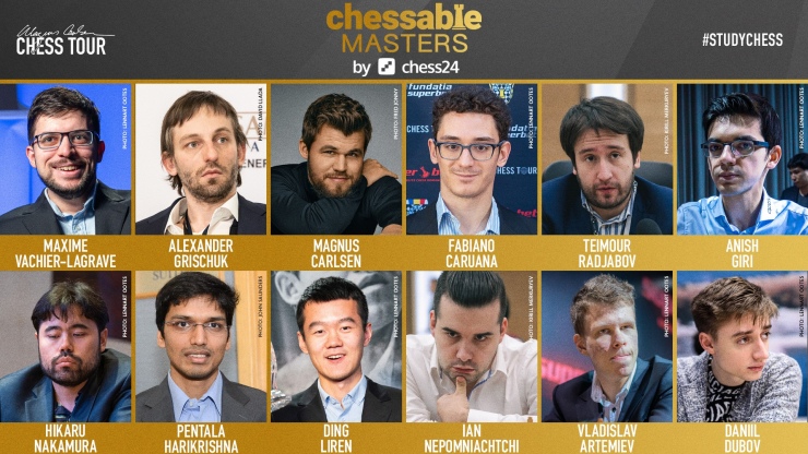 Giri tops leaderboard as Chessable Masters heads into KO stage