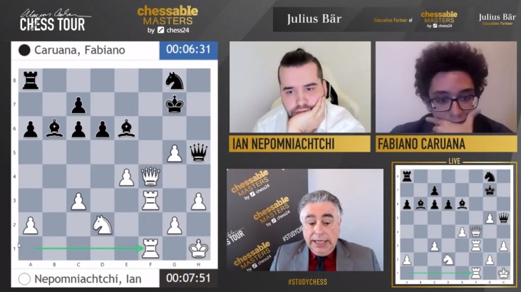 Chessable Masters 1: Artemiev leads on bad day for Magnus