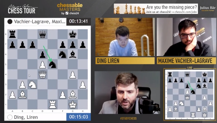 Carlsen, Nakamura, So & Caruana play 4th Chessable Masters