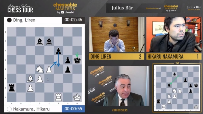 Chessable Masters: Ding Liren and Anish Giri take the lead