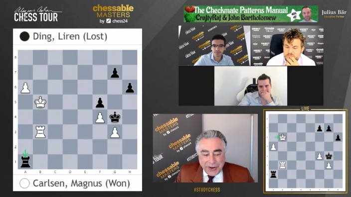 Magnus Carlsen loses on first day of Chessable Masters