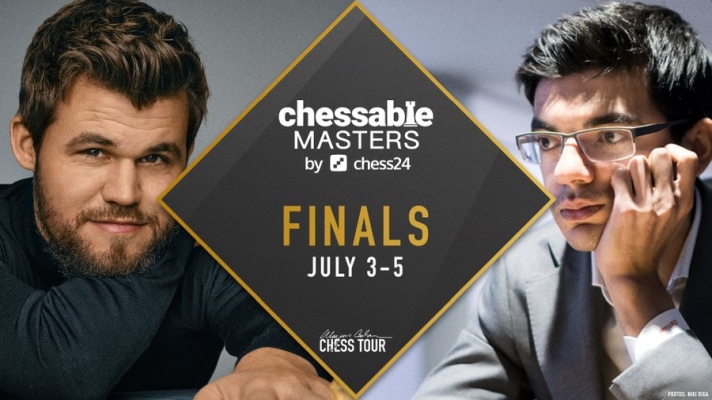 Chessable Masters final: Carlsen edges into the lead