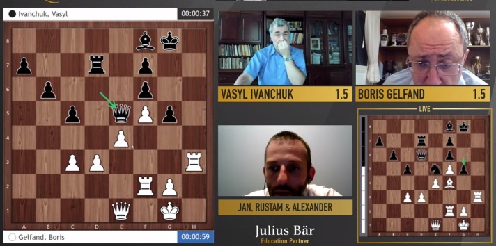 Chess Legends Round 2: Carlsen, Gelfand and Svidler lead