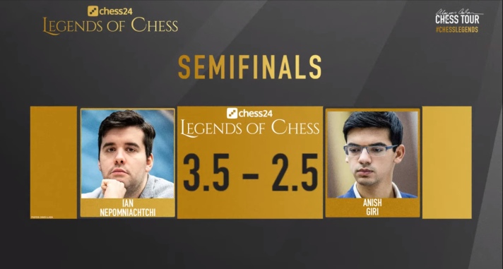 Legends of Chess: Semifinals are set